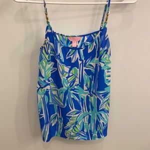Lilly Pulitzer Blue and Green Camisole